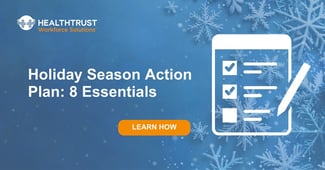Image showing a checklist and the text, 'Holiday Season Action Plan: 8 Essentials'