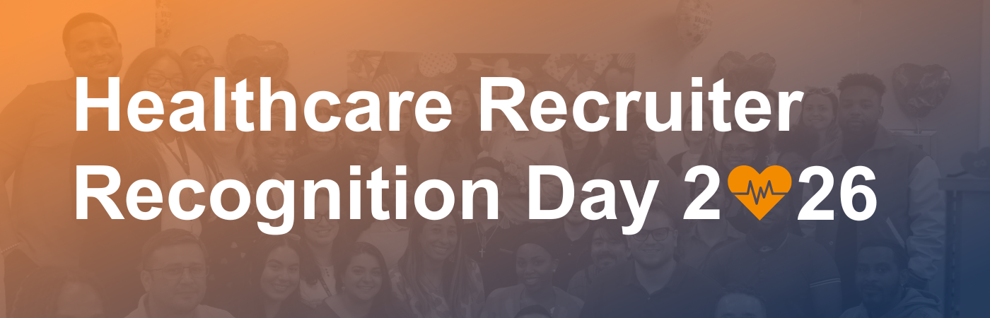 Banner image showing a group photo of the HealthTrust recruitment team with the text, 'Healthcare Recruiter Recognition Day 2026'